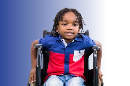 child in wheelchair