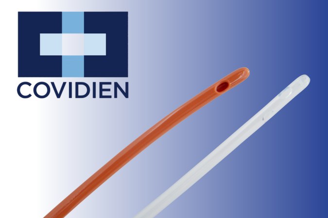 covidien catheters - red rubber catheter tip and vinyl catheter tip