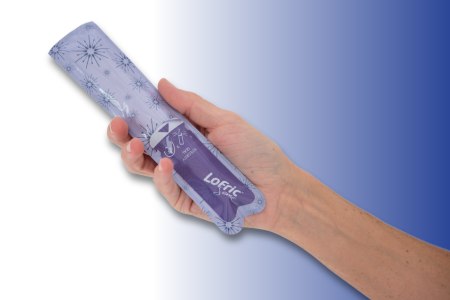 lofric sense female hydrophilic catheter in hand